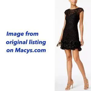 Guess Dresses Nwt Guess Florallace Ruffledhem Sheath Dress